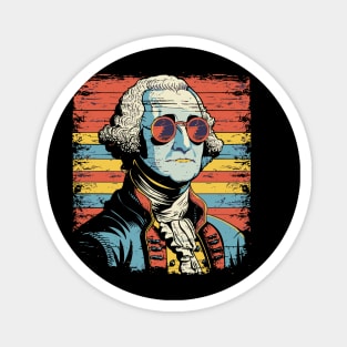 George Washington Funny July 4th American Flag Magnet